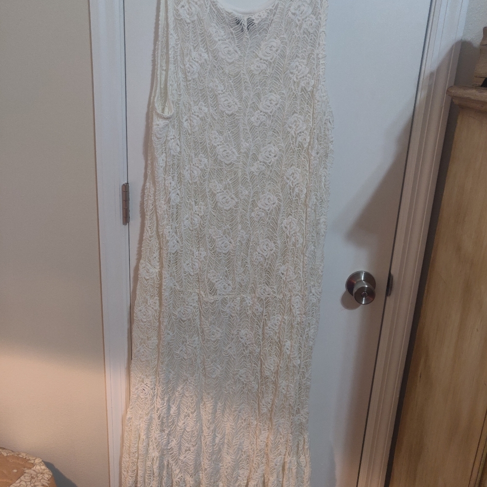 Cream colored  size 4 lace dress